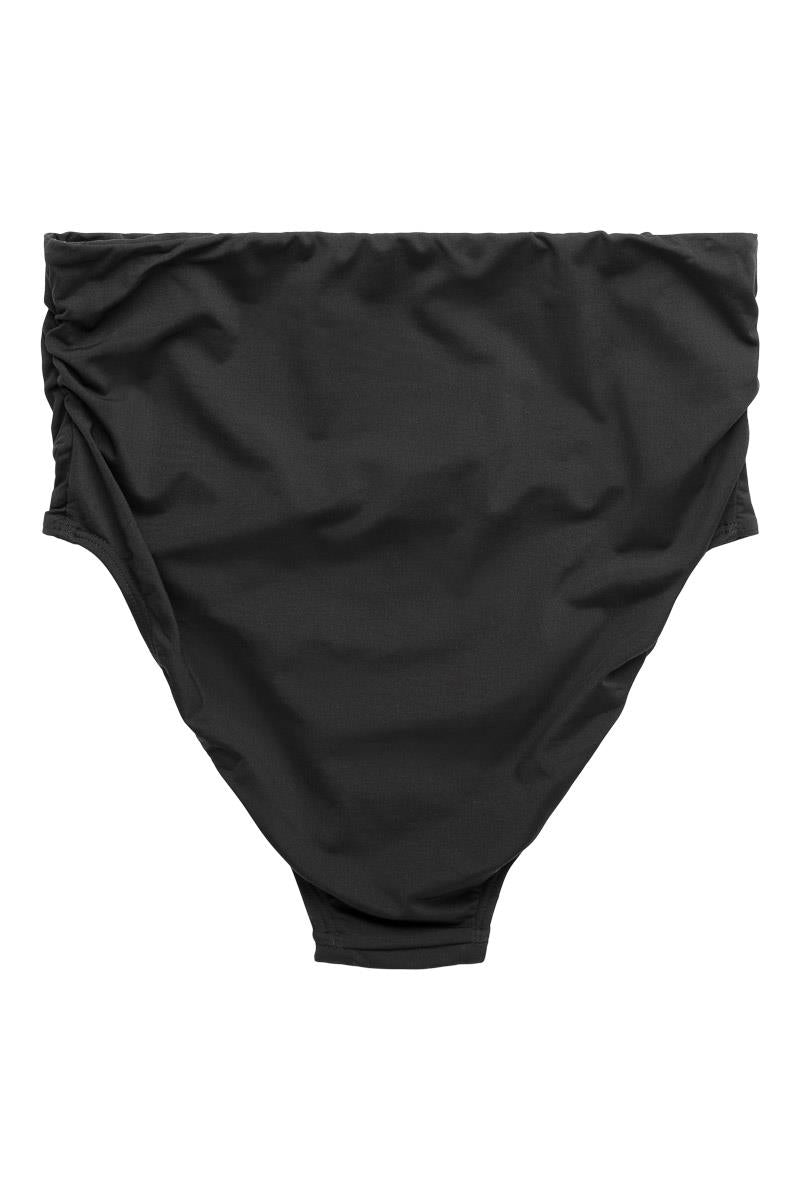 Recycled Chara Fold Over Bikini Brief, Black.