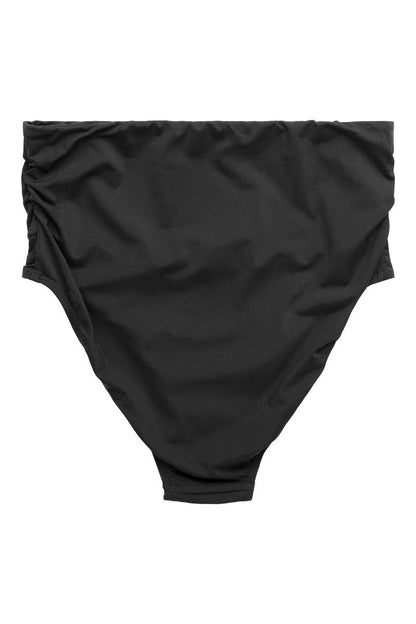 Recycled Chara Fold Over Bikini Brief, Black.