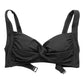 Recycled Twisted Medea Bikini Top, Black
