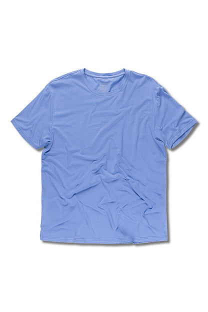 Panos Emporio  Eco Bamboo and Organic Cotton T-shirt Crew, Colour:  Light Blue