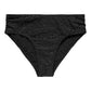 High Waisted Olympia Diva Bikini Brief, Black Leopard Jacquard