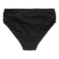 High Waisted Olympia Diva Bikini Brief, Black Leopard Jacquard