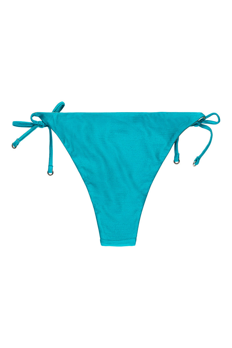 Panos Emporio  Iliana Reversible Side Tie Bikini Brief, Earth Green/Capri Blue