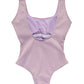 Thyme Sienna High Cut Swimsuit, Soft Lilac