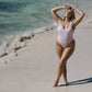 Thyme Sienna High Cut Swimsuit, Soft Lilac
