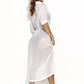 100% Cotton Ismene Cover Up Dress, White