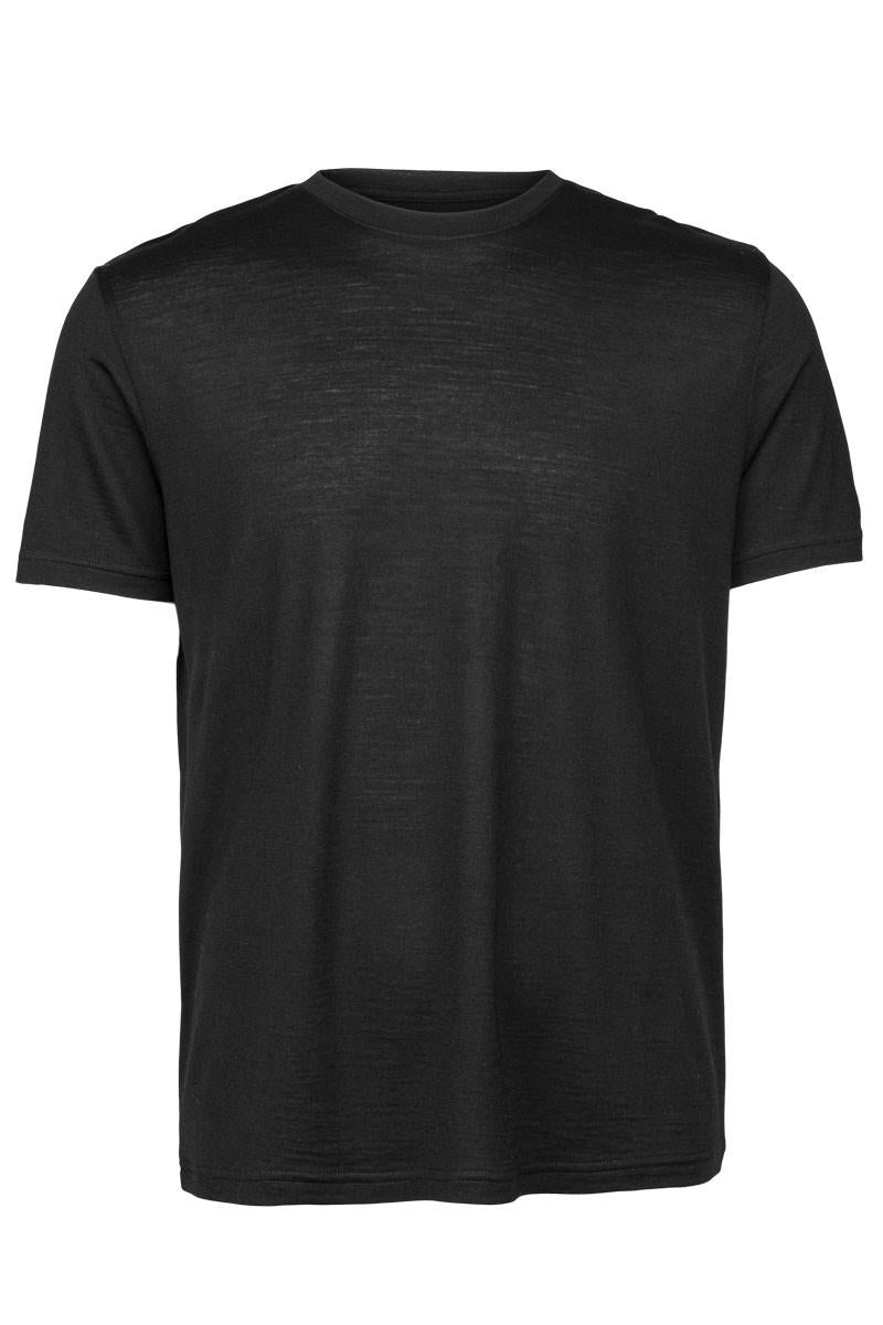 Panos Emporio  Eco Merino Wool T-Shirt, Black