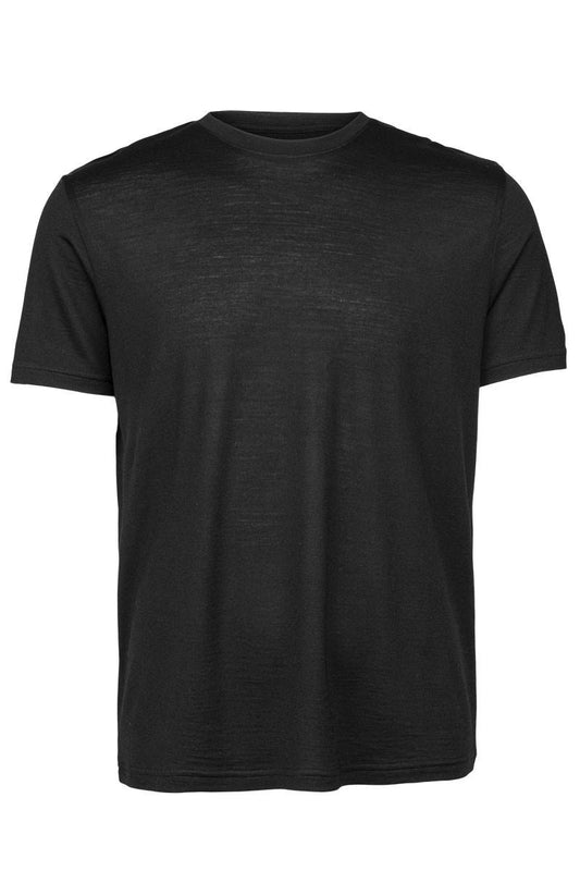Panos Emporio  Eco Merino Wool T-Shirt, Black