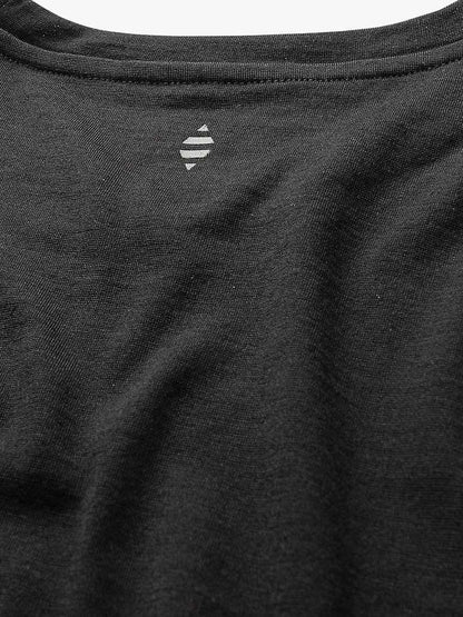 Panos Emporio  Eco Merino Wool T-Shirt, Black