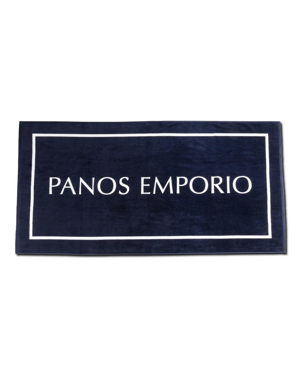 Panos Emporio  Lightweight Zakynthos Beach Towel, Navy