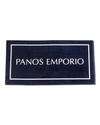 Panos Emporio  Lightweight Zakynthos Beach Towel, Navy