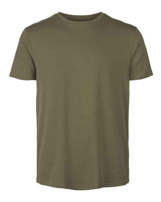 Eco Bamboo and Organic Cotton T-shirt Crew, Olive