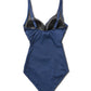 V Neck Simi Swimsuit, Navy