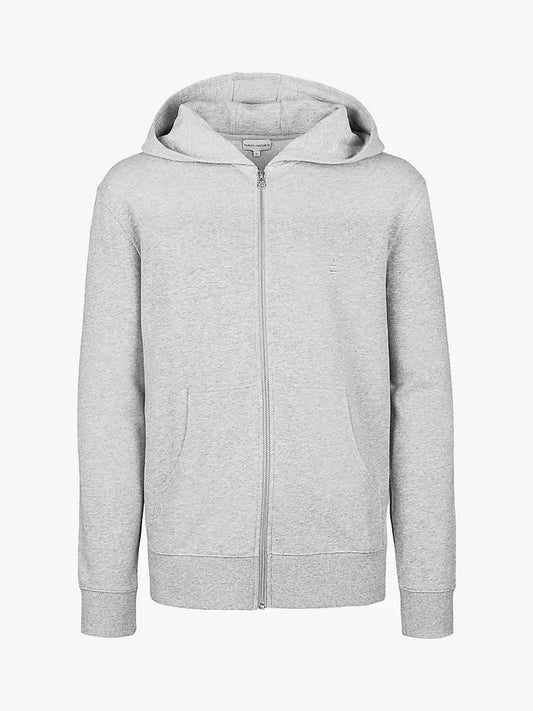Panos Emporio  Organic Cotton Element Hoodie, Grey Melange