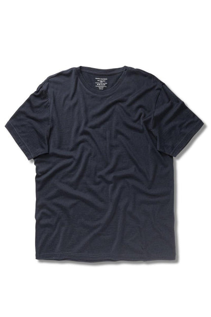 Panos Emporio  Eco Merino Wool T-Shirt, Navy