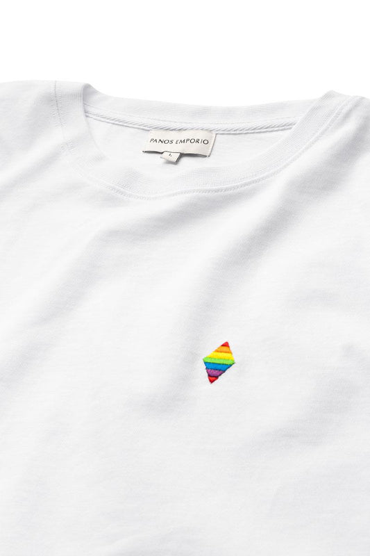 Organic Cotton Element T-Shirt, Love and Pride White