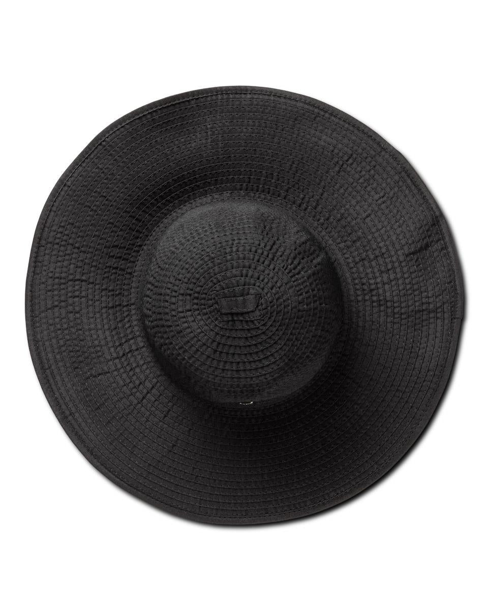Mykonos Floppy Sun Hat, Black.