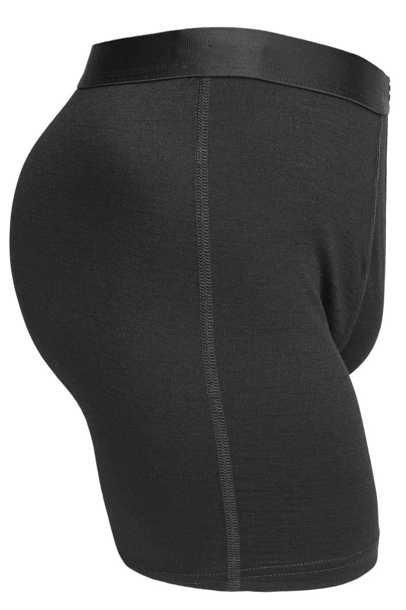 Eco Breathe Merino Wool Boxer, Black