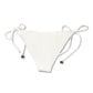 Crochet Lace Kandia Side Tie Bikini Brief, Off White