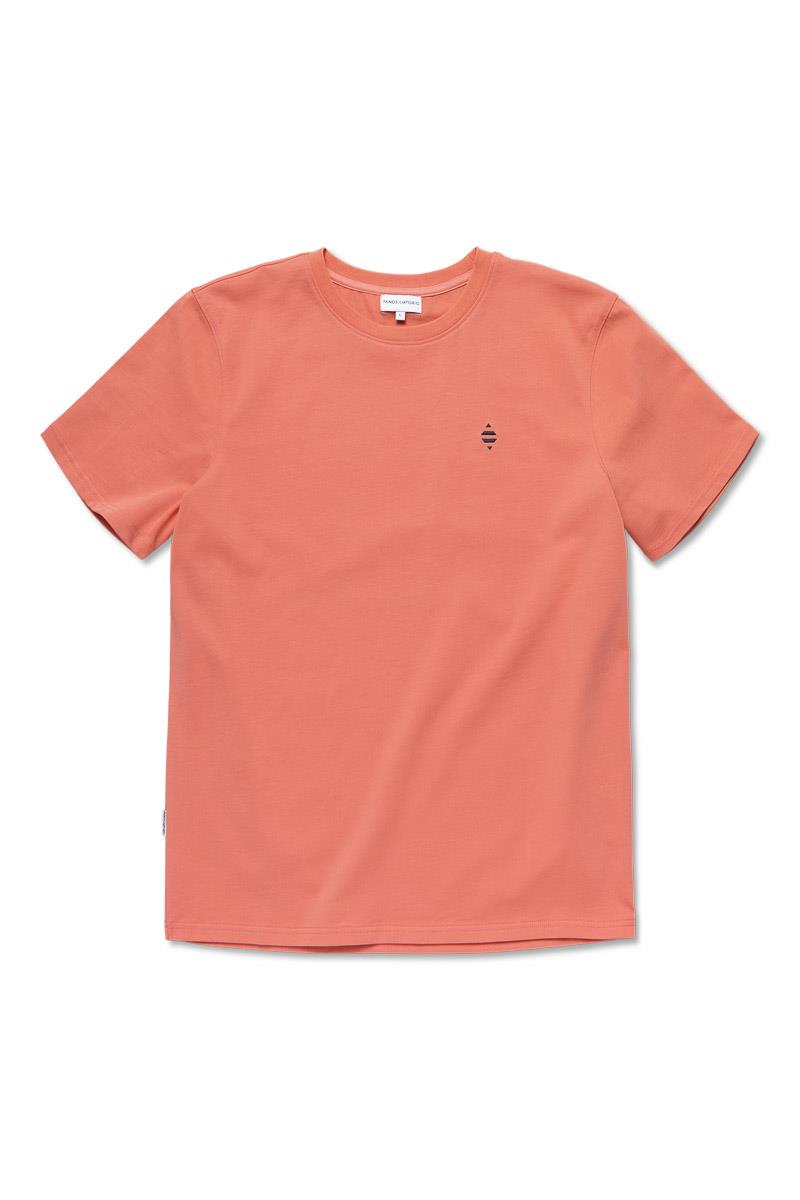 Panos Emporio  Organic Cotton Element T-Shirt, Colour: Coral