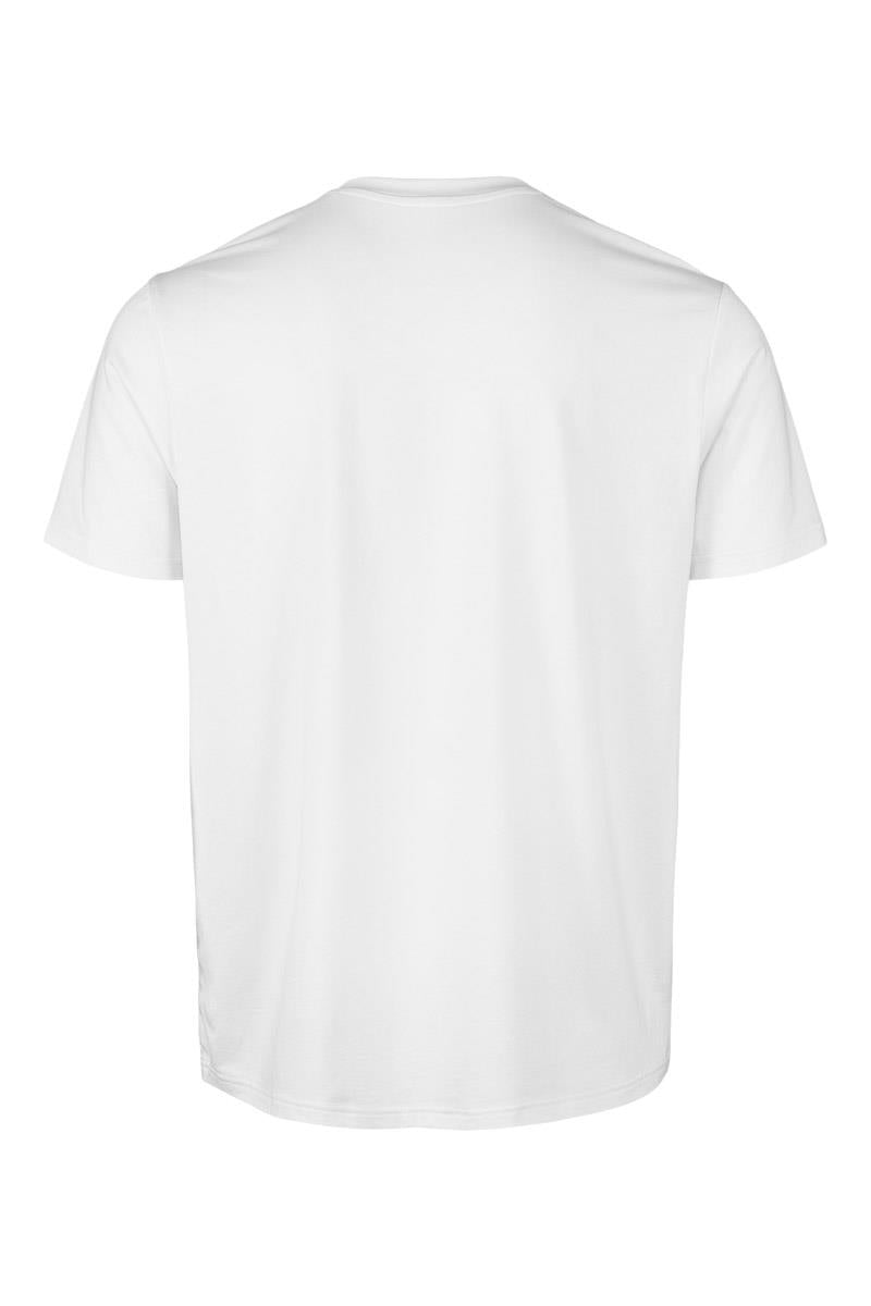 Eco Bamboo and Organic Cotton V Neck T-shirt Crew, White