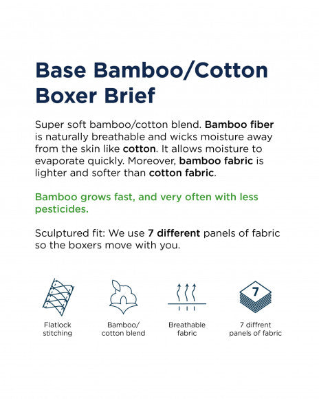 Eco Base Bamboo and Organic Cotton Boxer 5 Pack, Aztek Orange