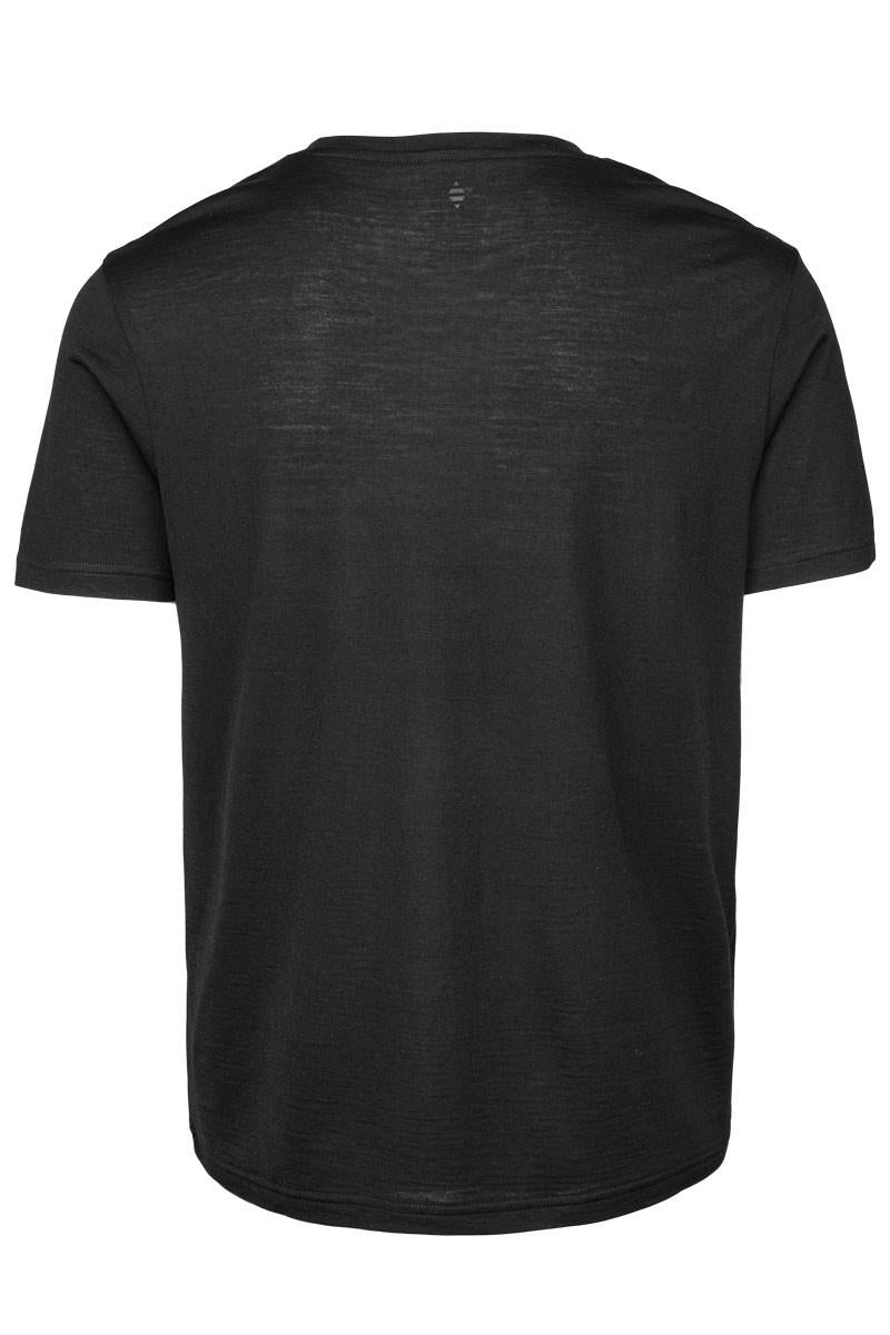 Panos Emporio  Eco Merino Wool T-Shirt, Black