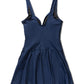 V Neck Venezia Skirted Swimsuit, Navy