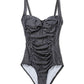 Shaping Potenza Swimsuit, Black Dot
