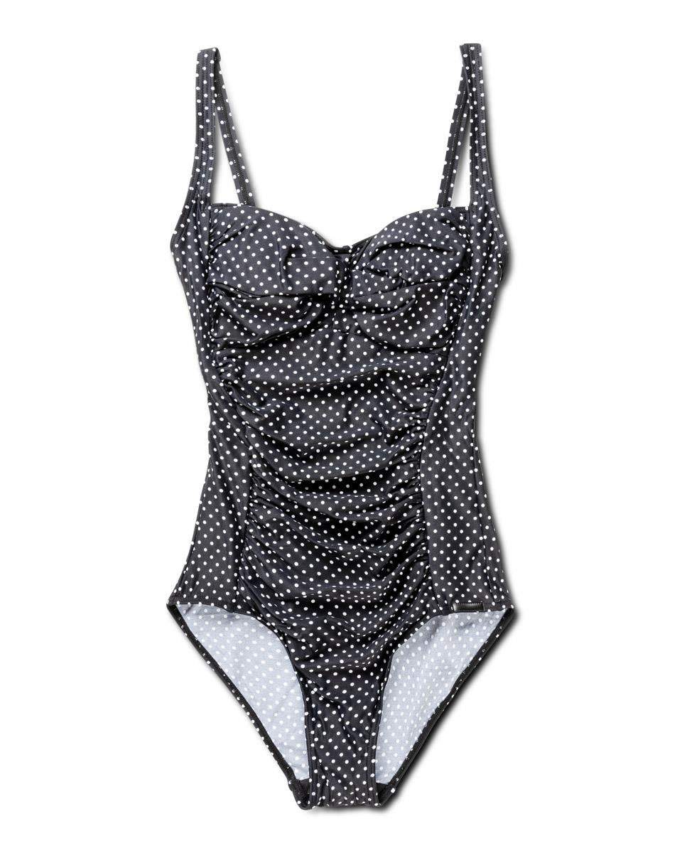 Shaping Potenza Swimsuit, Black Dot.
