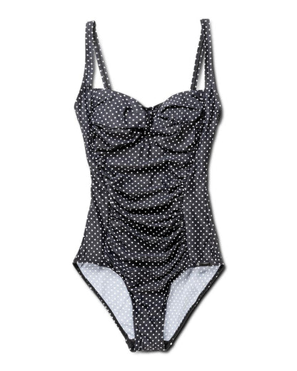 Shaping Potenza Swimsuit, Black Dot.