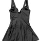 V Neck Venezia Skirted Swimsuit, Black