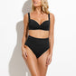 Recycled Twisted Medea Bikini Top, Black