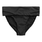 Recycled Chara Fold Over Bikini Brief, Black