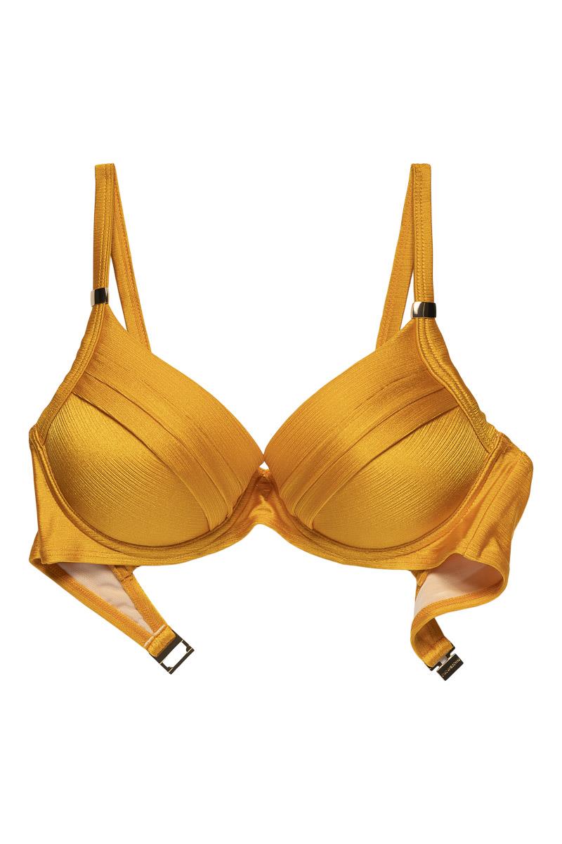 Lydia Push up Bikini Top, Amber.