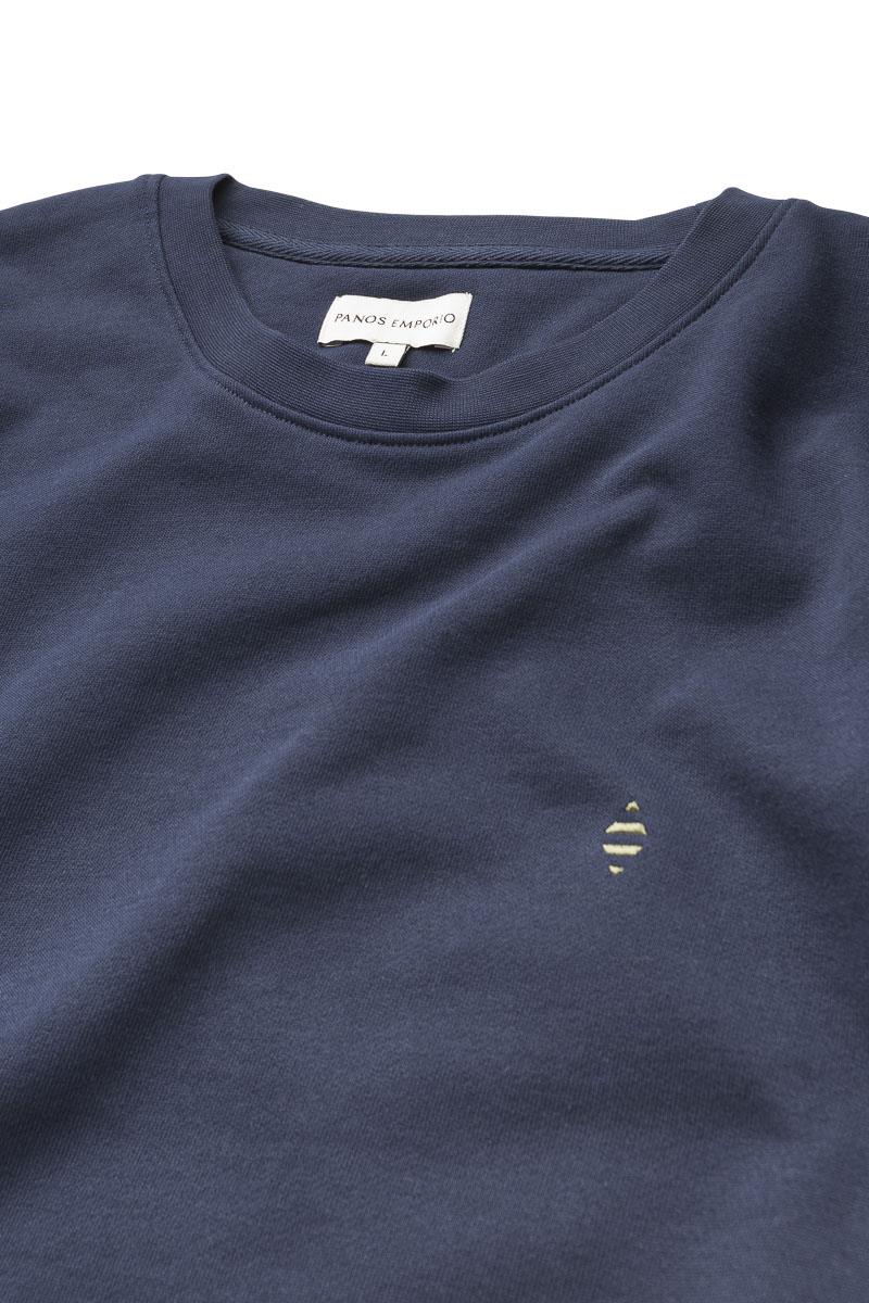 Organic Cotton Element Sweater, Navy