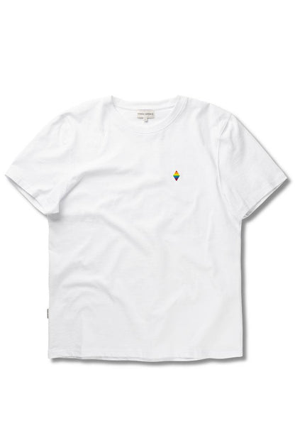 Panos Emporio  Organic Cotton Element T-Shirt, Love and Pride White