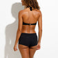 Recycled Halterneck Daphne Bikini Top, Black