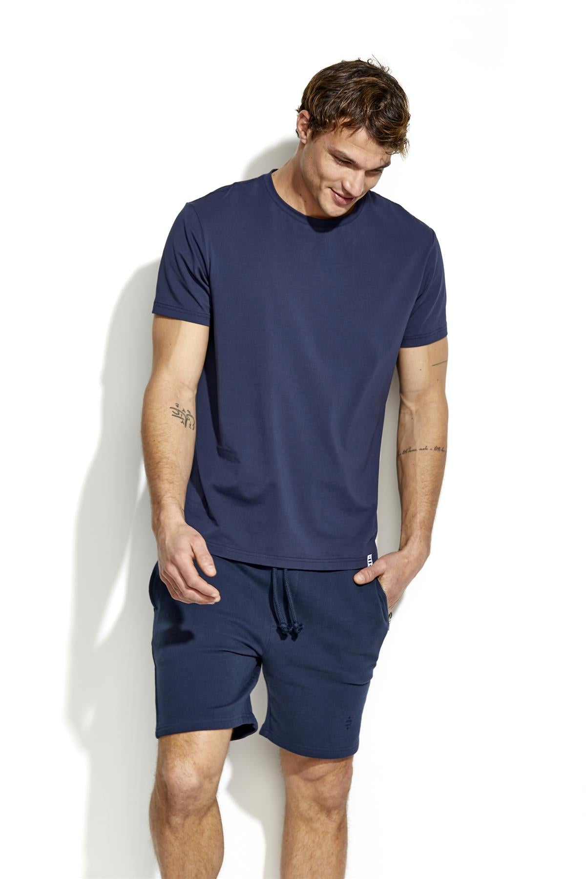 Panos Emporio  Organic Cotton T-Shirt, Navy