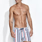 Classic Swimming Trunks, Multi Stripe