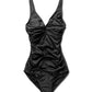 V Neck Simi Swimsuit, Black