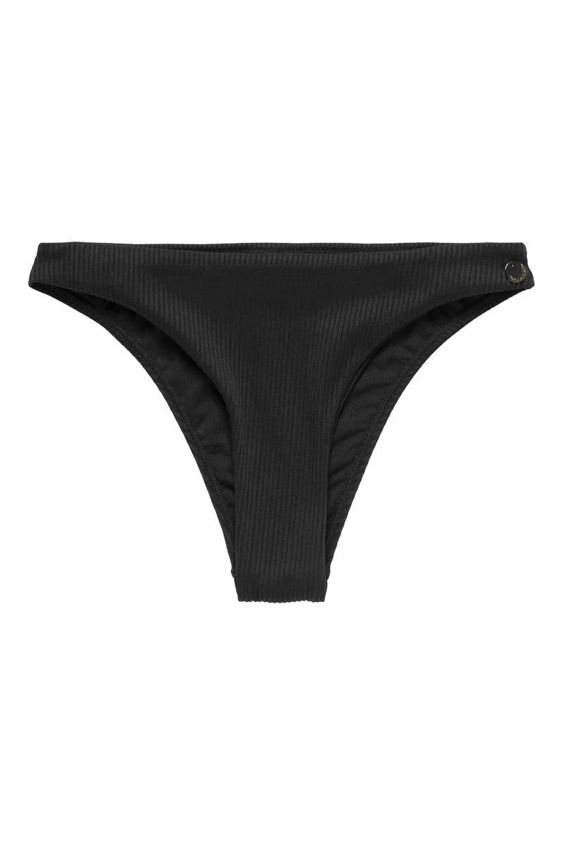 Thyme Iris Bikini Bottom, Black