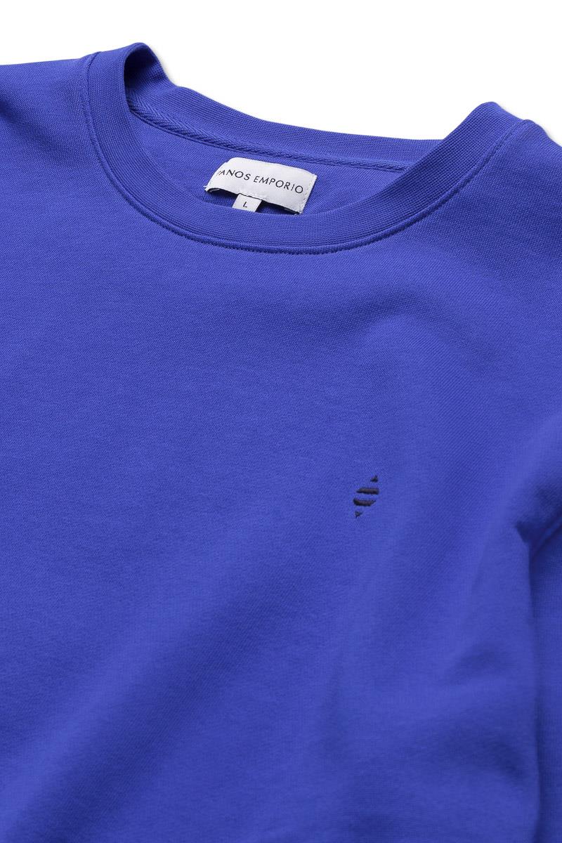 Organic Cotton Element Sweater, Dazzling Blue