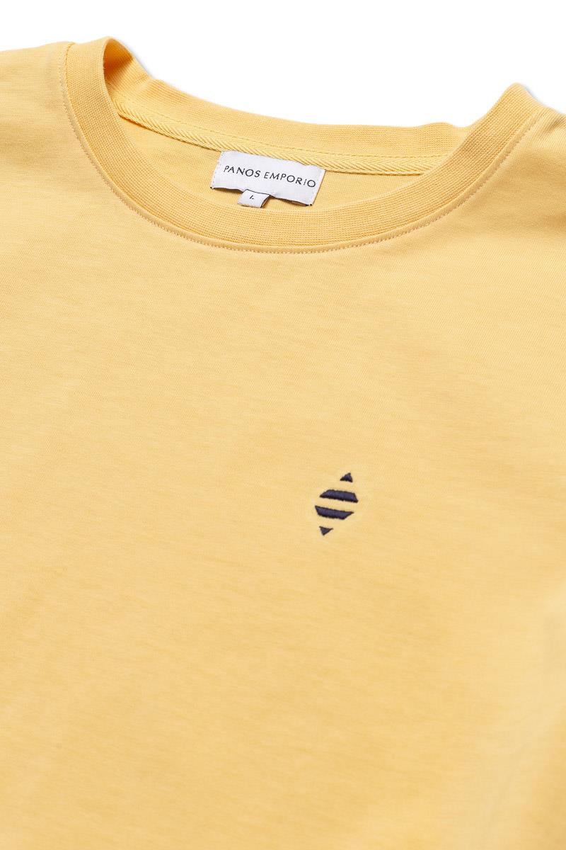 Panos Emporio  Organic Cotton Element T-Shirt, Colour:  Yellow