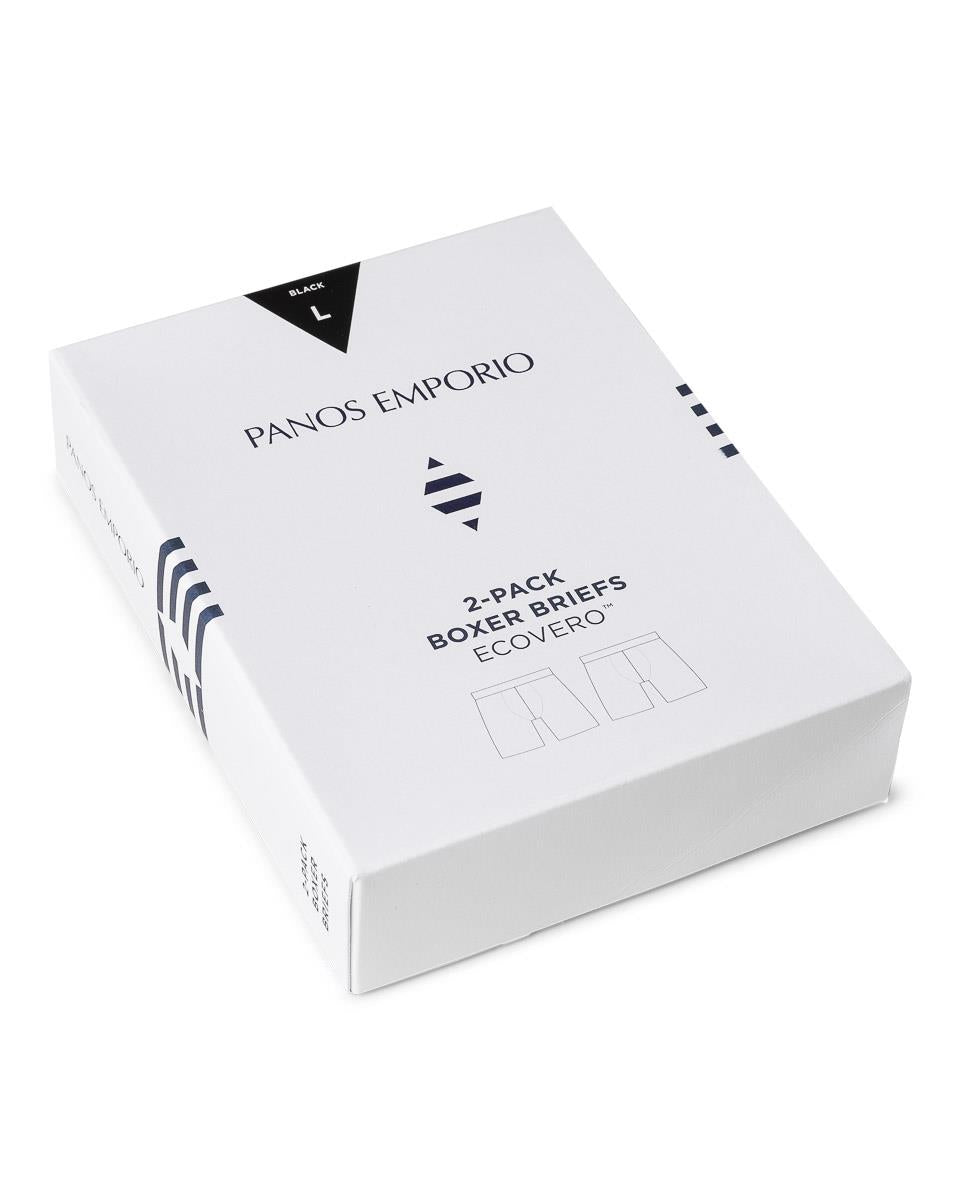 Panos Emporio EcoVero Boxers - 2 Pack, Black