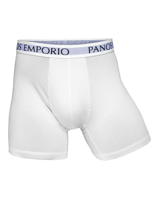 Panos Emporio Eco Base Bamboo and Organic Cotton Boxer Briefs - 5 Pack, White