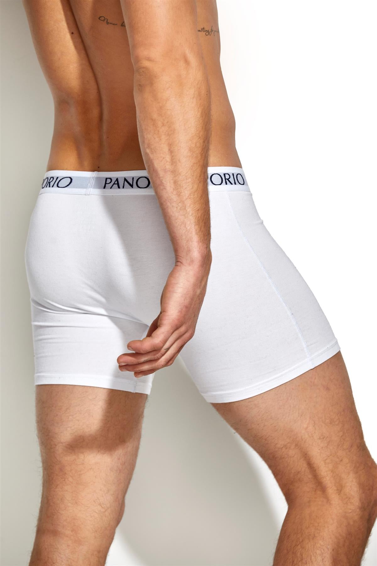 Panos Emporio Eco Base Bamboo and Organic Cotton Boxer Briefs - 5 Pack, White