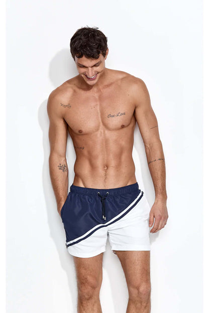 Panos Emporio Classic Trunks, Navy Nautic.