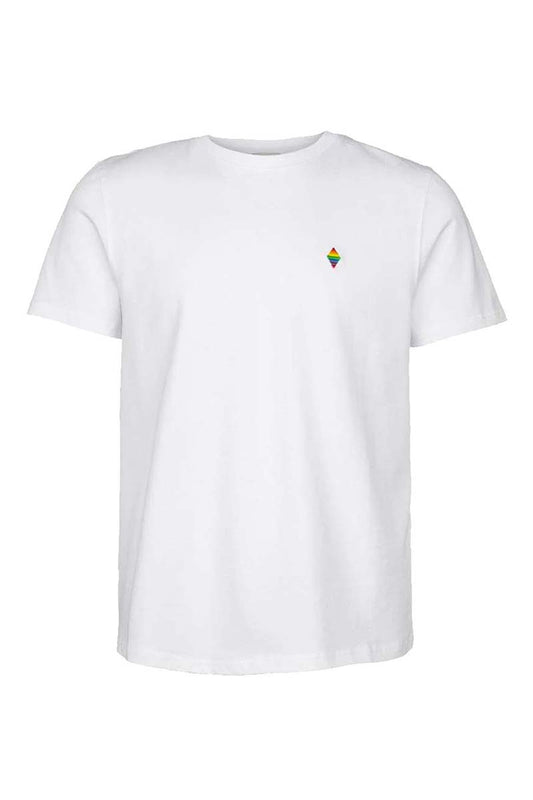 Panos Emporio  Organic Cotton Element T-Shirt, Love and Pride White