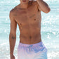 Classic Swimming Trunks, Blue/Lilac Dip Dye